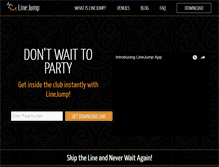Tablet Screenshot of linejumpapp.com